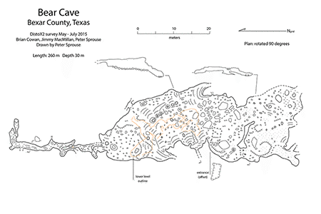Bear Cave profile map