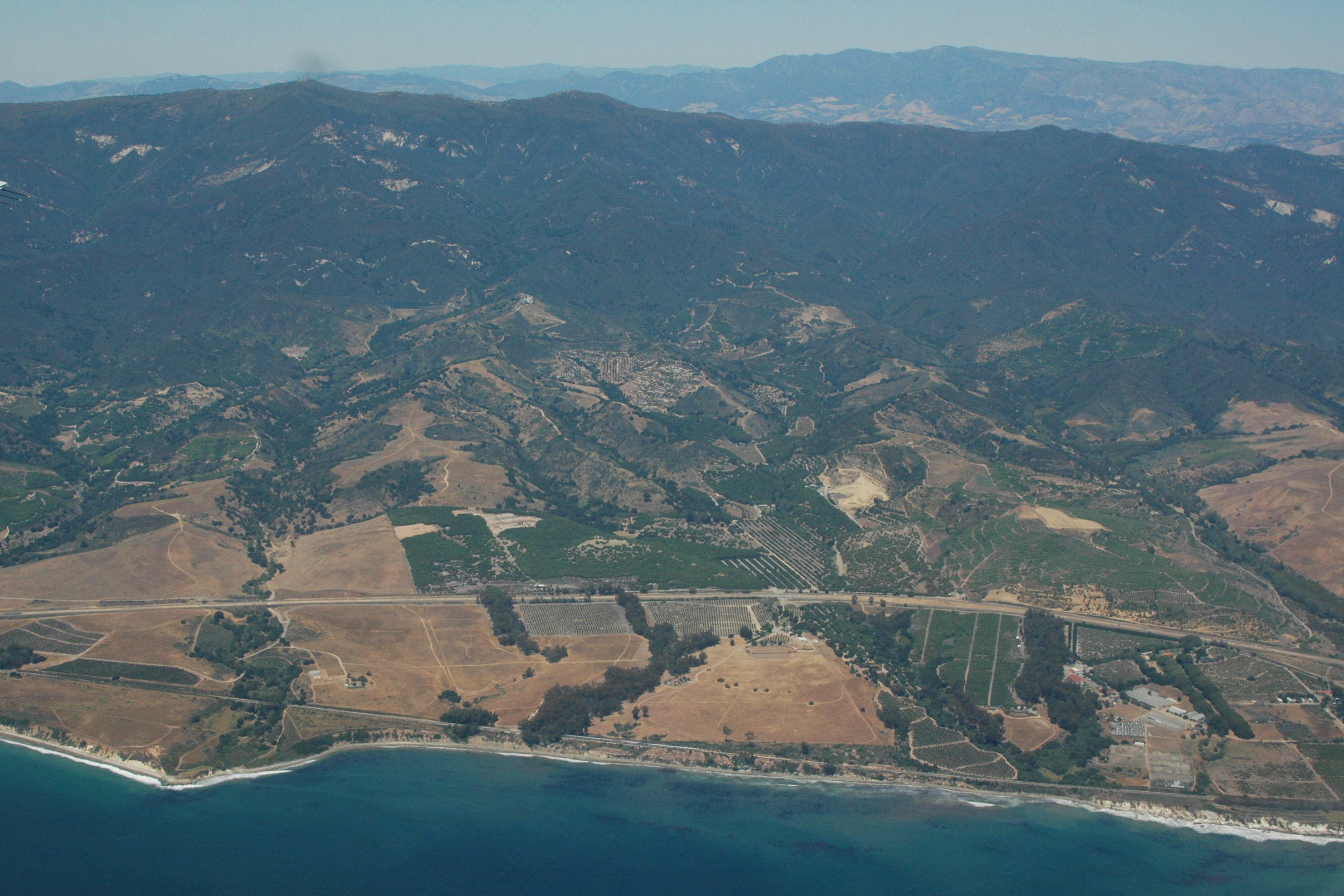 Aerial view of Santa Barbara coast