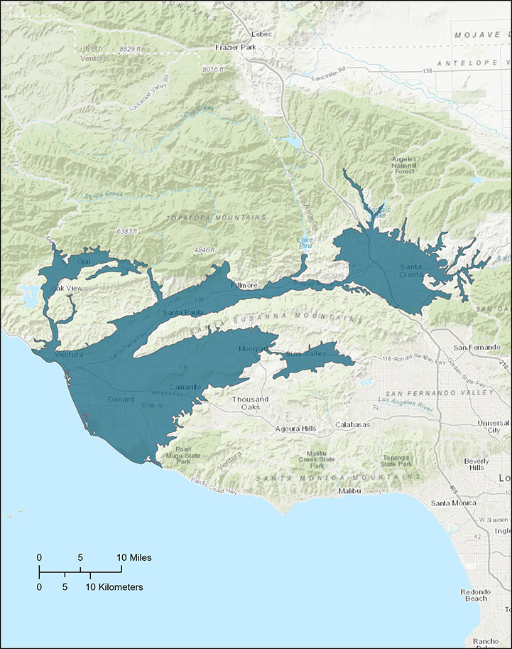 Map of the Santa Clara Valley Study Area