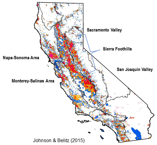 Highest density of domestic wells in California highlighted across the state