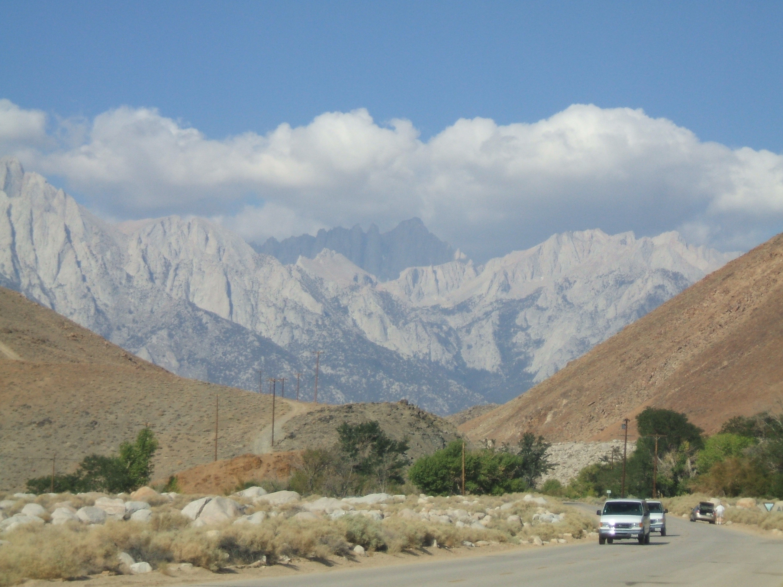 View up valley near Mt Whitney