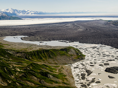 Agassiz and Malaspina Glaciers, Wrangell - St Elias National Park and Preserve, Alaska