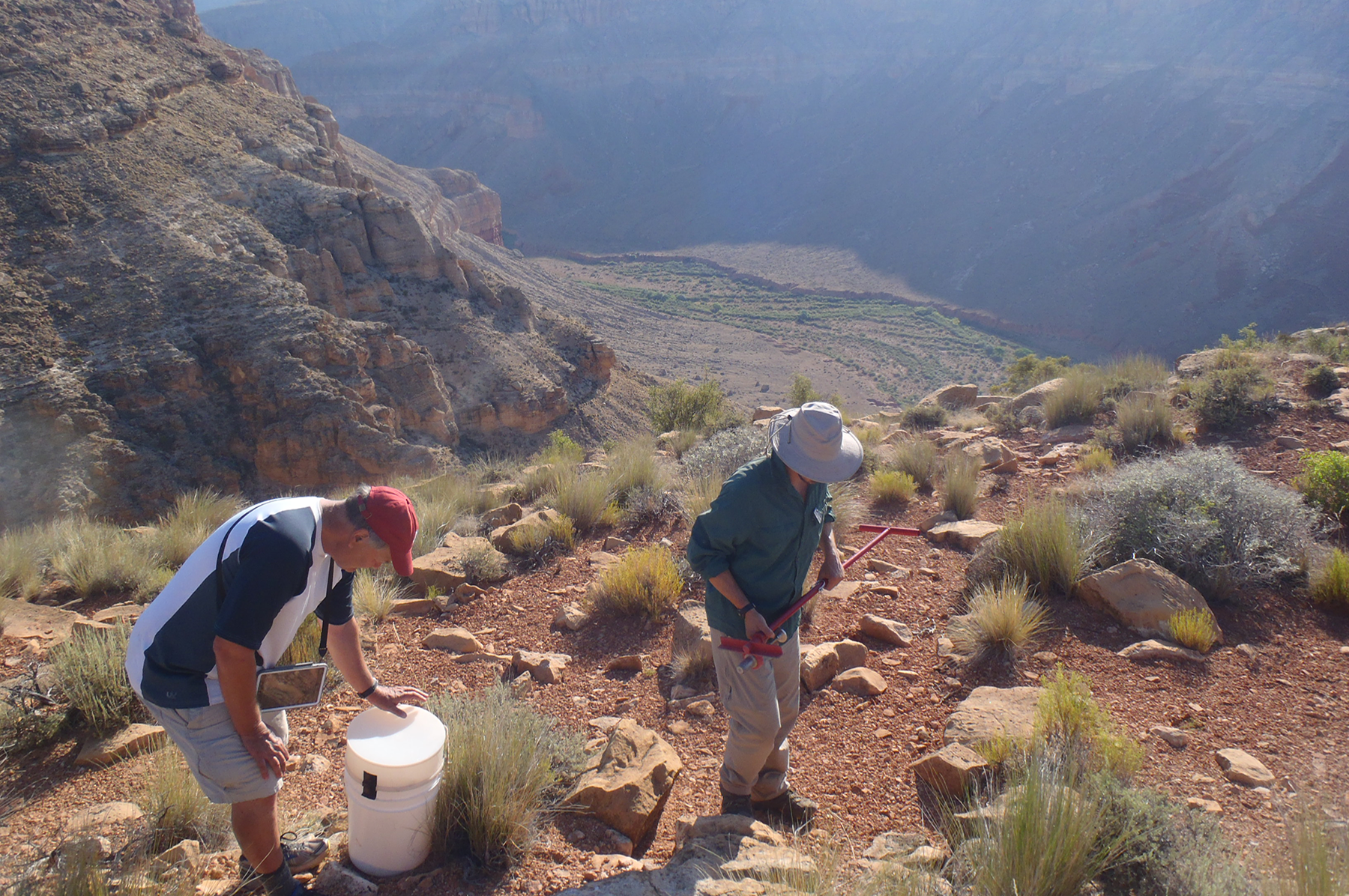  Collecting soil samples 14 