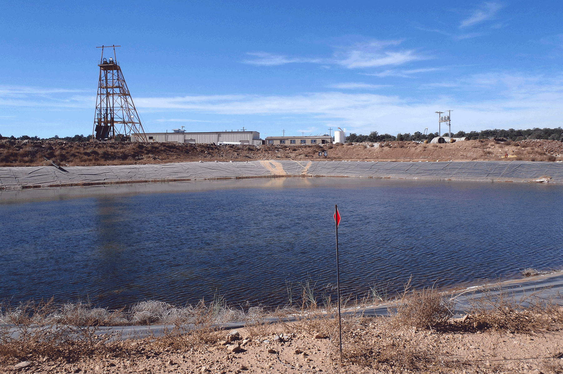  Pinenut mine containement pond 