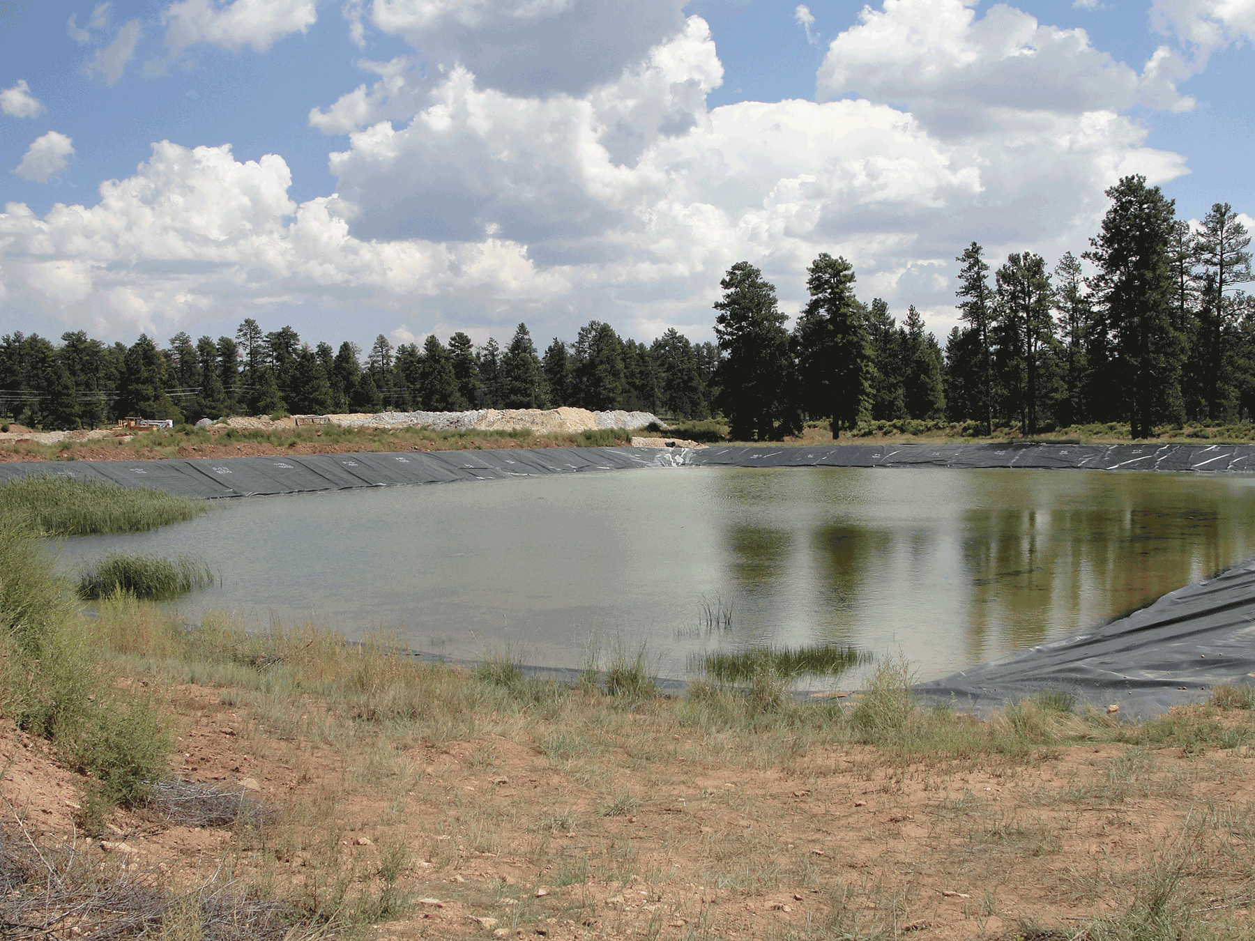  Containment pond, from front 