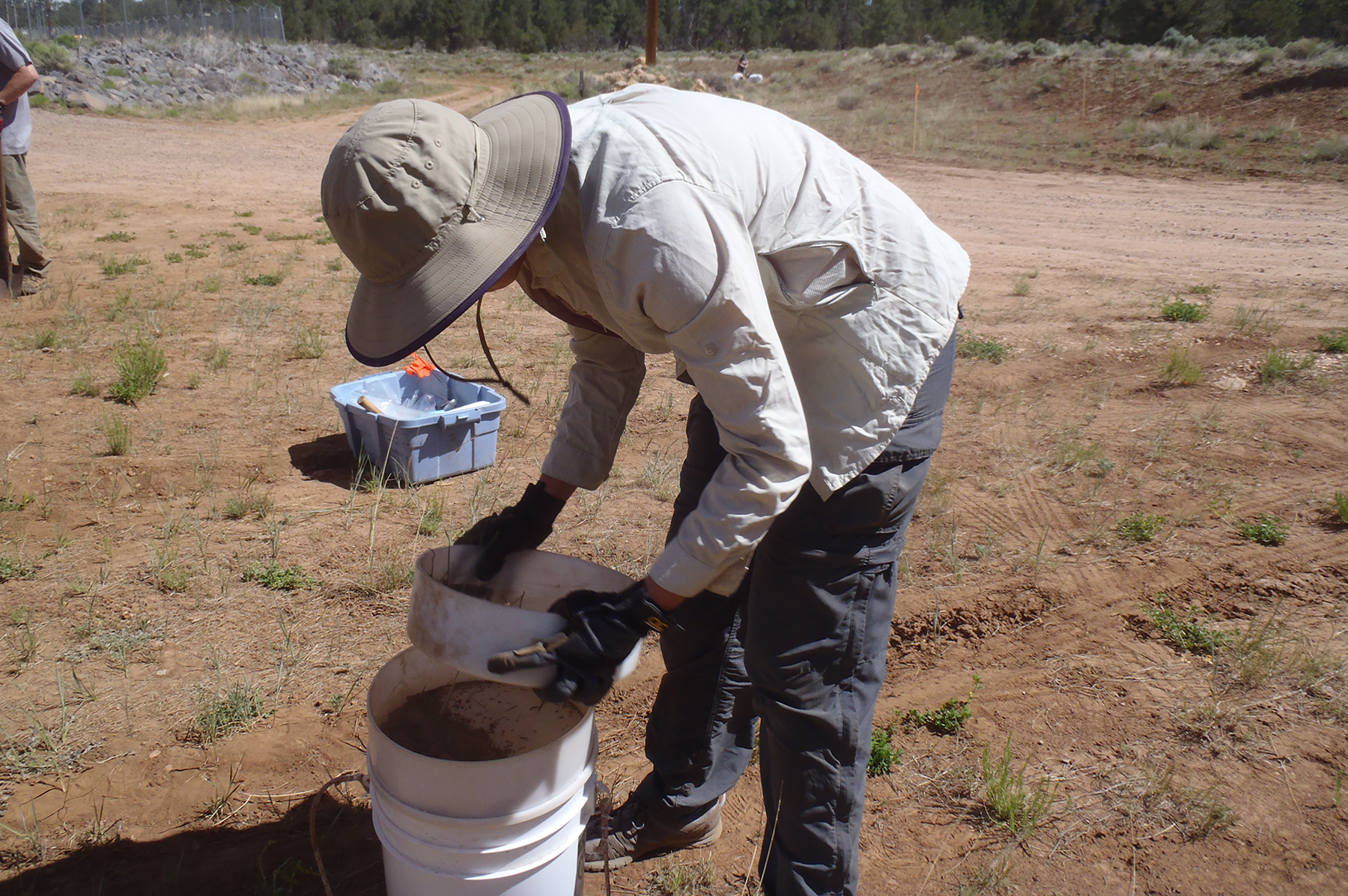  Sieving soil sample 