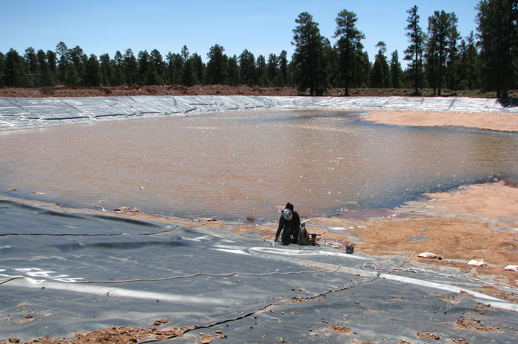  Water samples from containment pond 